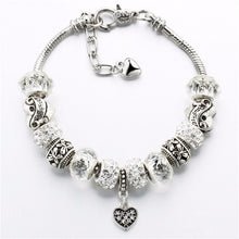 Load image into Gallery viewer, Crystal Glass Beads Charms Bracelet