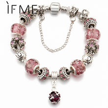Load image into Gallery viewer, Crystal Glass Beads Charms Bracelet