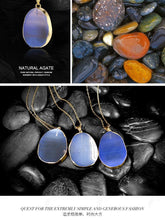 Load image into Gallery viewer, European-style Blue Stone Necklaces