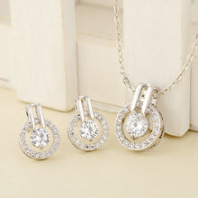 Load image into Gallery viewer, Classic Austrian Crystal Round Pendant Necklace