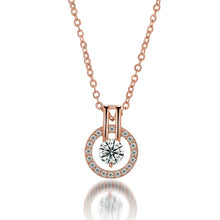 Load image into Gallery viewer, Classic Austrian Crystal Round Pendant Necklace