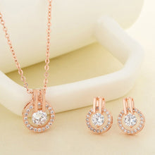Load image into Gallery viewer, Classic Austrian Crystal Round Pendant Necklace